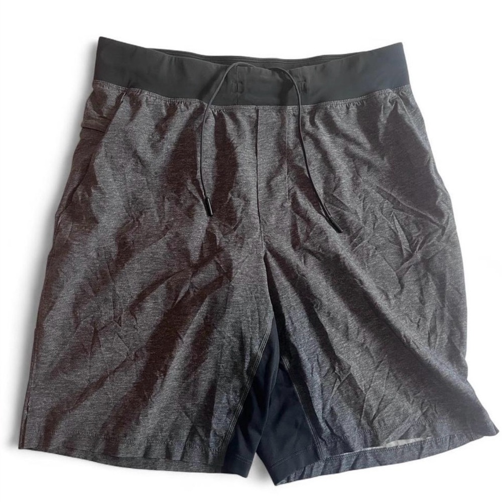 lululemon athletica Black and Gray T.H.E. Linerless Shorts